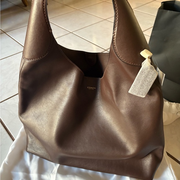 COACH Brooklyn 39 Hobo NWT Maple Brown - Picture 3 of 11